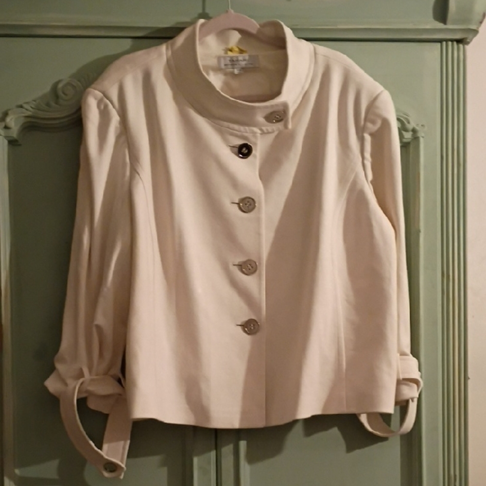 Tahari ASL Stand Collar Blazer, 24W